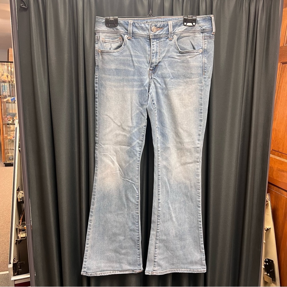 Women's Light Blue Kick Boot Jeans A